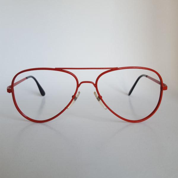 Lunettes vintage rouge filtre lumière bleue