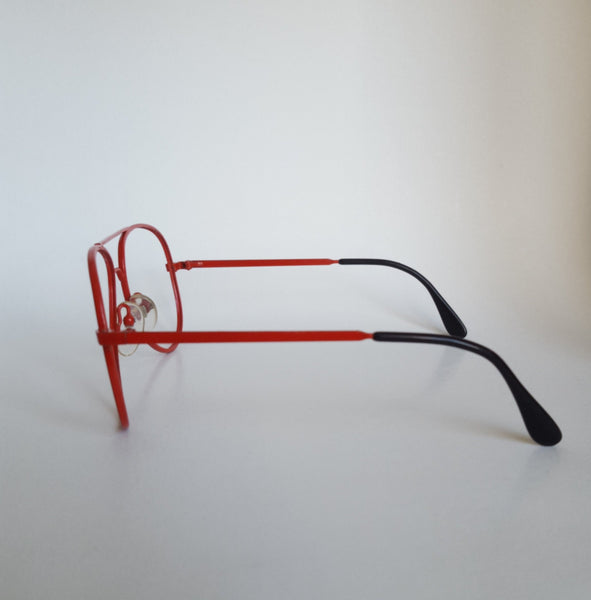 Lunettes vintage rouge filtre lumière bleue