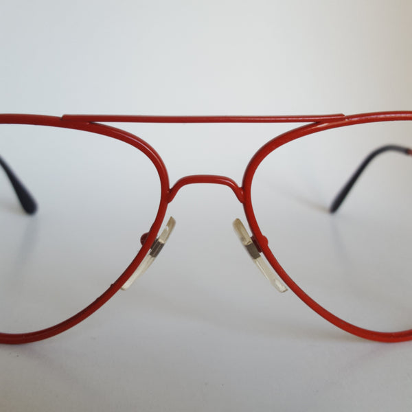 Lunettes vintage rouge filtre lumière bleue